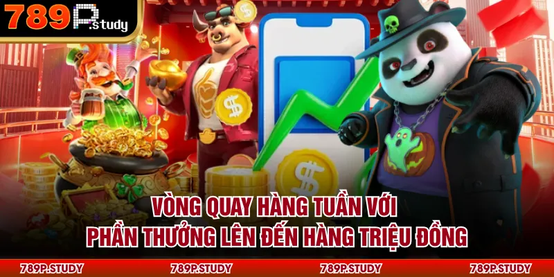 Vòng quay hàng tuần với phần thưởng lên đến hàng triệu đồng
